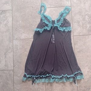 Gorgeous babydoll teddy with lace detail